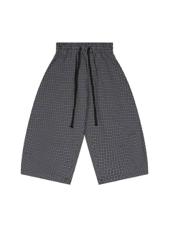 Plaid Long Shorts